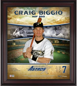 Craig Biggio Houston Astros Framed 15" x 17" Hall of Fame Career Profile - Picture 1 of 1