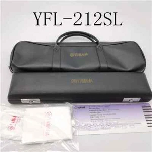 Yamaha Flute 212SL Cupronickel C Key 16 Hole Flute Silver Plated With Case - Imagen 1 de 8