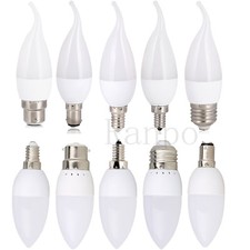 LED Bulb Chandelier Flame Candle Light E12 E26 E27 E14 B22 3W Lamp 2835SMD White