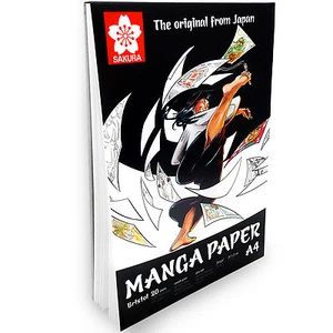 Sakura - Manga Paper A4 Drawing Pad - 20 Sheets – 250gsm – Portrait - Picture 1 of 4