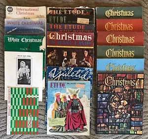 18 Stück Vintage Weihnachten Noten LOT Etüde Magazin Yuletide International - Bild 1 von 4