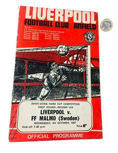 Football Programme Liverpool Vs FF Malmo Sweden 1967 Vintage ra - Picture 1 of 3