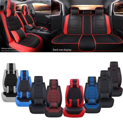 Car Seat Cover Full Set 5 Seat Front Rear Protector Cushion For Dodge Avenger - Image 1 of 4