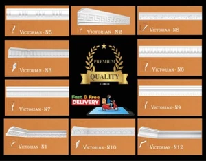 Samples Xps Polystyrene Lightweight Wall Coving Moulding Cornice Victorian N - Picture 1 of 25