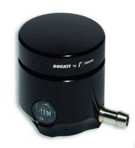 Ducati Rizoma Bremsflüssigkeitsbehälter schwarz NEU - Picture 1 of 1