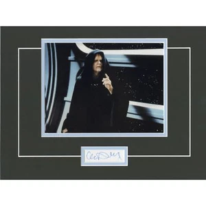 Pantalla enmarañada firmada por Ian McDiarmid Star Wars 12x16 - Imagen 1 de 1
