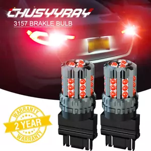 3157 3457 Red LED Brake Stop Signal Tail Light Bulbs For Ford Escape 2001-2016 - Picture 1 of 12
