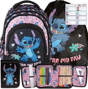 4tlg Lilo und Stitch Schulranzen Schulrucksack Ranzen Rucksack Set fur madchen - Bild 1 von 11