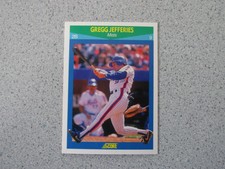 1990 SCORE BASEBALL RISING STARS SET BREAK CARD #10 GREGG JEFFERIES ROOKIE-NRMT