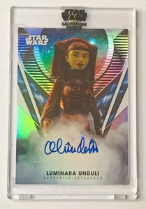 2023 Star Wars Signatures Auto Olivia d'Abo as Luminara Unduli (B) - Picture 1 of 2