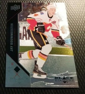 2011-12 UDC Black Diamond Hockey JAY BOUWMEESTER Calgary Flames Silver Gold Foil