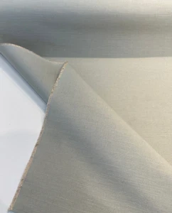 Plain Weave Canvas Dawn Blue Linen Cotton Upholstery Fabric By The Yard - Picture 1 of 4