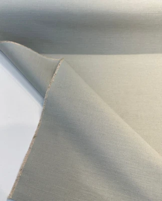 Plain Weave Canvas Dawn Blue Linen Cotton Upholstery Fabric By The Yard - Image 1 of 4