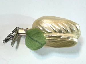 Vintage Off-White Tulip Flower Glass Clip On Ornament 8 of 10 Holiday Christmas - Picture 1 of 4
