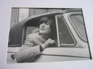 A4 Ready frame white mount official repro CELEBS BEATLES LENNON CONVERTABLE - Picture 1 of 1