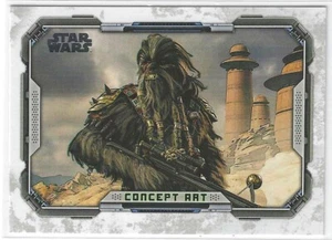 2022 TOPPS STAR WARS IL LIBRO DI BOBA FETT CONCEPT ART KRRSANTAN CA-5 - Foto 1 di 1