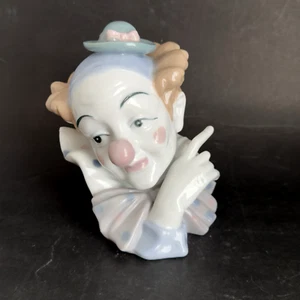 Clown Figur Vintage 80er Jahre Stil Pastellfarben Melancholie 6" x 6" ca. - Bild 1 von 17