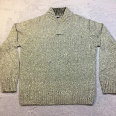 Suéter John Henry Para Hombre Talla M Gris Chal Cuello en V Cuello Pullover Manga Larga Foto 1 de 4