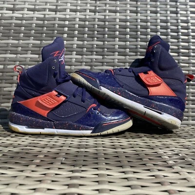 Nike Air Jordan Flight 45 Sz 5y Imperial Purple Sneaker WMN Sz 6.5 Retro glitter - Image 1 of 4