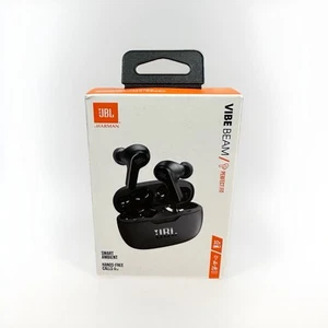 JBL Vibe Beam True Wireless Bluetooth Earbuds Black New - Picture 1 of 4