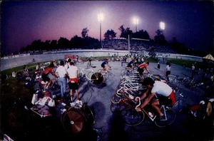 Indianapolis,IN Major Taylor Velodrome,Bicycle Racing Tracks Indiana Postcard - Picture 1 of 2