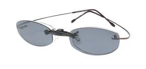 NEU ELITE EYEWEAR 252 C-CLIP EYEWEAR OVAL RANDLOS 45-19-140 UNISEX MOKKA METALL & - Bild 1 von 8