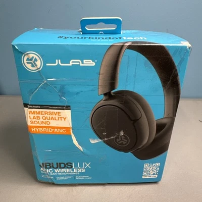 JLab JBuds Lux Active Noise Cancellation Bluetooth over-ear Headphones, Graphite - Image 1 of 4