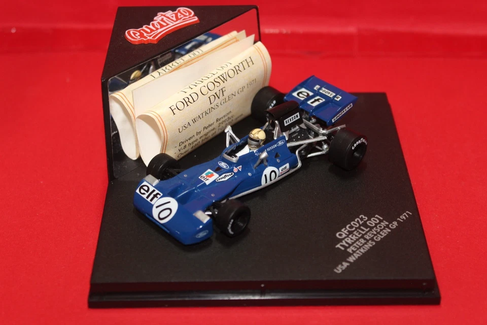 1/43 Elf Team Tyrrell Ford 001 (1971) - #10 P. Revson - QUARTZO - Immagine 1 di 4