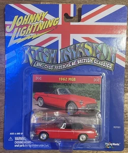 Johnny Lightning British Invasion - 1962 MGB - Red Diecast 1/64 - Neu in OVP - 2000 - Bild 1 von 5