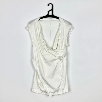 Regata Brunello Cucinelli Assimétrica AvanGarde Luxo Feminina Algodão Tamanho G - Imagem 1 de 4