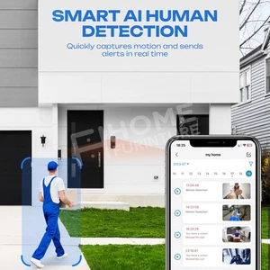Video Doorbell WiFi Intercom System with Monitor Doorbell Camera Wireless 2K - Picture 1 of 10