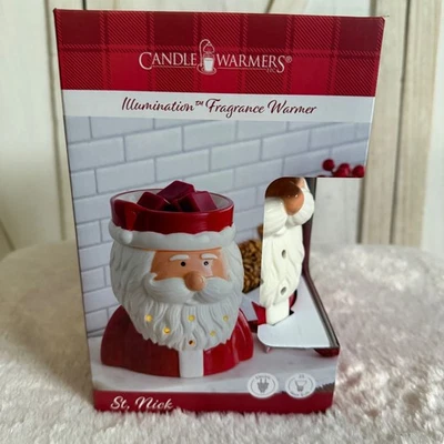 NUEVO EN CAJA Calentadores de Velas Iluminación Fragancia Cera Calentador St Nick Santa Eléctrico Foto 1 de 3