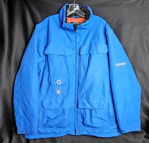 ABRIGO DE INVIERNO SPYDER DE COLECCIÓN Esquí Competición Para Hombres Talla L Años 90 RN64902 AZUL *LEER* ¡BUC! - Imagen 1 de 22