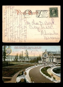 Mayfairstamps US 1909 Seattle to Milw WI Garden AG Buildings Postcard aat_48813 - Picture 1 of 2