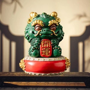 Kirin Statue Desktop Decoration Stone Sculpture for Desktop Home Tabletop - Picture 1 of 23