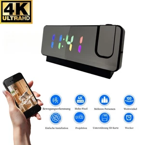 Cámara 4K de Detección de Movimiento con Proyección e Indicador de Tiempo de Color para Interior - Imagen 1 de 7