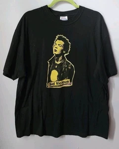 VINTAGE 2004 SID VICIOUS T SHIRT Punk Rock Hanes Heavy Weight Gr. XL schwarz  - Bild 1 von 10