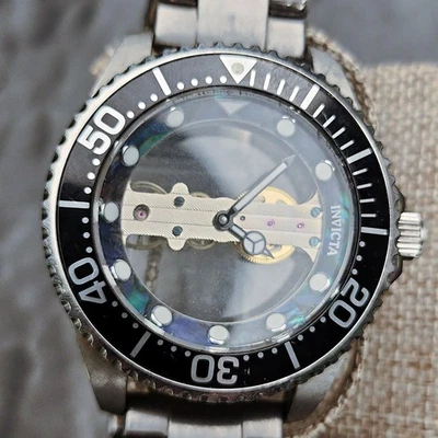 Invicta Pro Diver Ghost 26408 Mechanical Skeleton 47mm Men's Steel Watch ⌚ - Image 1 of 4