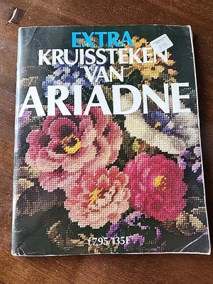 Extra Ariadne Kruissteken Van Cross Stitch Patterns Vintage Dutch Magazine  - Image 1 of 4