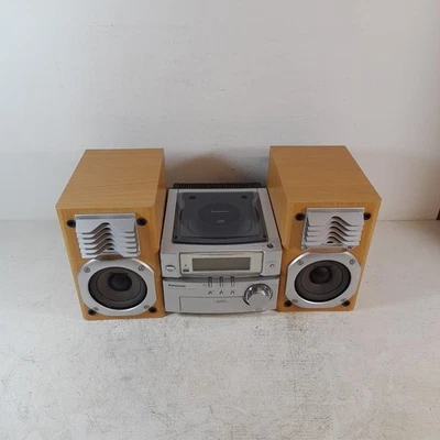 Panasonic SA-PM03 Bookshelf CD Player FM Radio Stereo System Tested Working - Image 1 of 4
