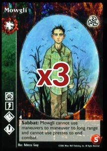 Lot of 3 cards: Mowgli [Third set] - VTES card - Imagen 1 de 2