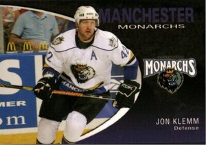 Jon Klemm 2007-08 Manchester Monarchs