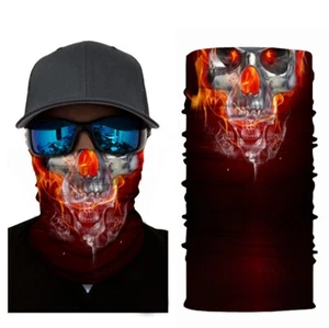 Geist Totenkopf Gesichtsmaske Hals Stirnband Bandana Angeln Reiter Kappe Sonnenschutz - Bild 1 von 3