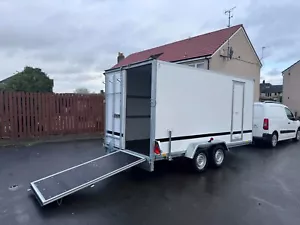 BRAND NEW 400cm x 200cm x 190cm TWIN AXLE BOX TRAILER WITH DUO DOORS 2700KG - Picture 1 of 13