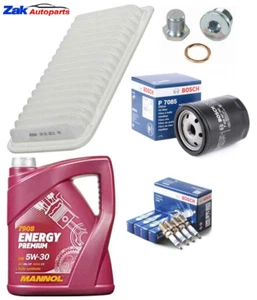FOR MAZDA MX-5 2.0 2005-2009 MK3 BOSCH SERVICE KIT OIL & AIR FILTER + SPARK PLUG - Picture 1 of 1