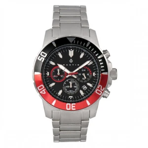 Nautis da Sub Chrono 500 Orologio Cronografo Cinturino - Nero/Rosso - Foto 1 di 4