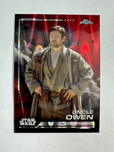 2024 Topps Chrome Star Wars Red RayWave Refractor Uncle Owen #71 - Picture 1 of 2
