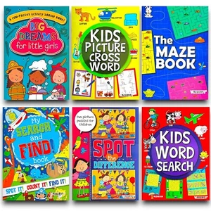 Kids Children Puzzle Activity Book Learning Book Girl Boys Word Search | Maze - Picture 1 of 115