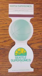 CUBIERTA DE LIBRO DE PARTIDOS DE BALONCESTO: 1982-83 SEATTLE SUPERSONICS CALENDARIO MATCHCOVER -B2 - Imagen 1 de 2