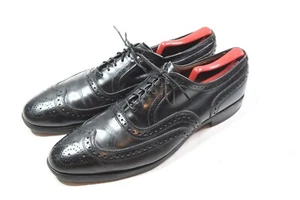Allen Edmonds Mcallister WingTip Schuhe Herren 12B schwarz Kalbsleder Schnürschuhe - Bild 1 von 12